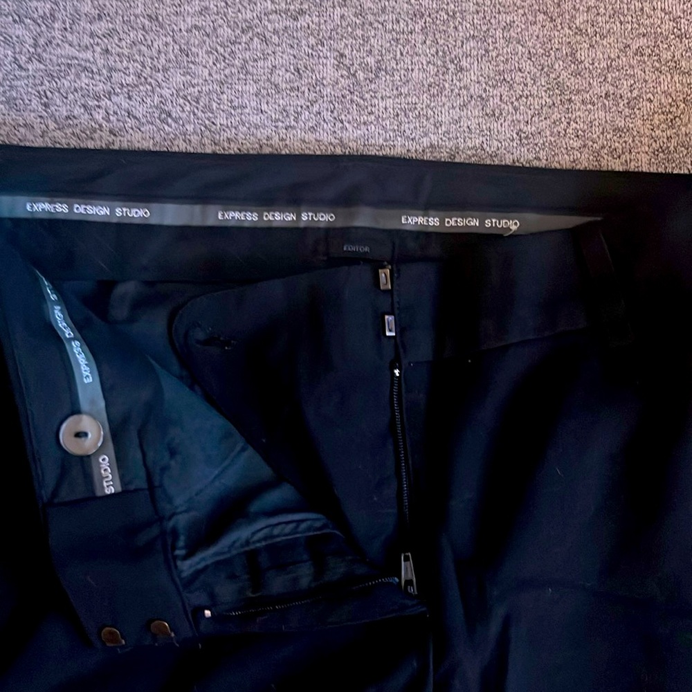 Black Express Bootcut Dress Pants